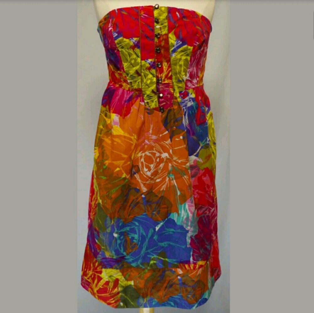 Moulinette Soeurs Anthropologie Floral Dress